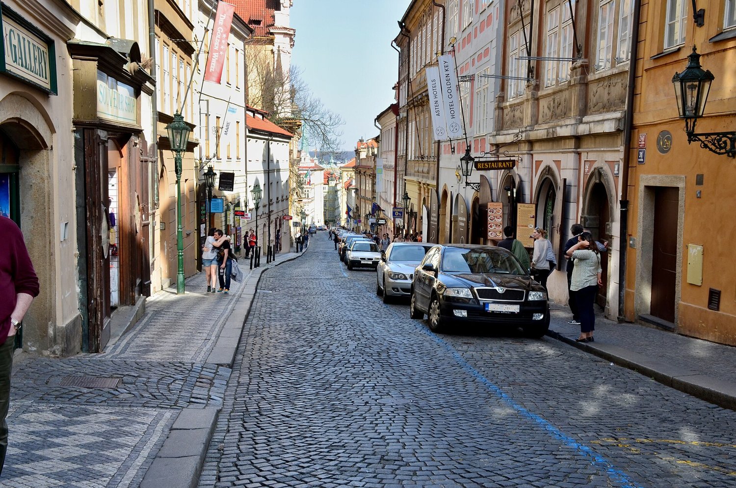 Nerudova street in Prague's Malá Strana
