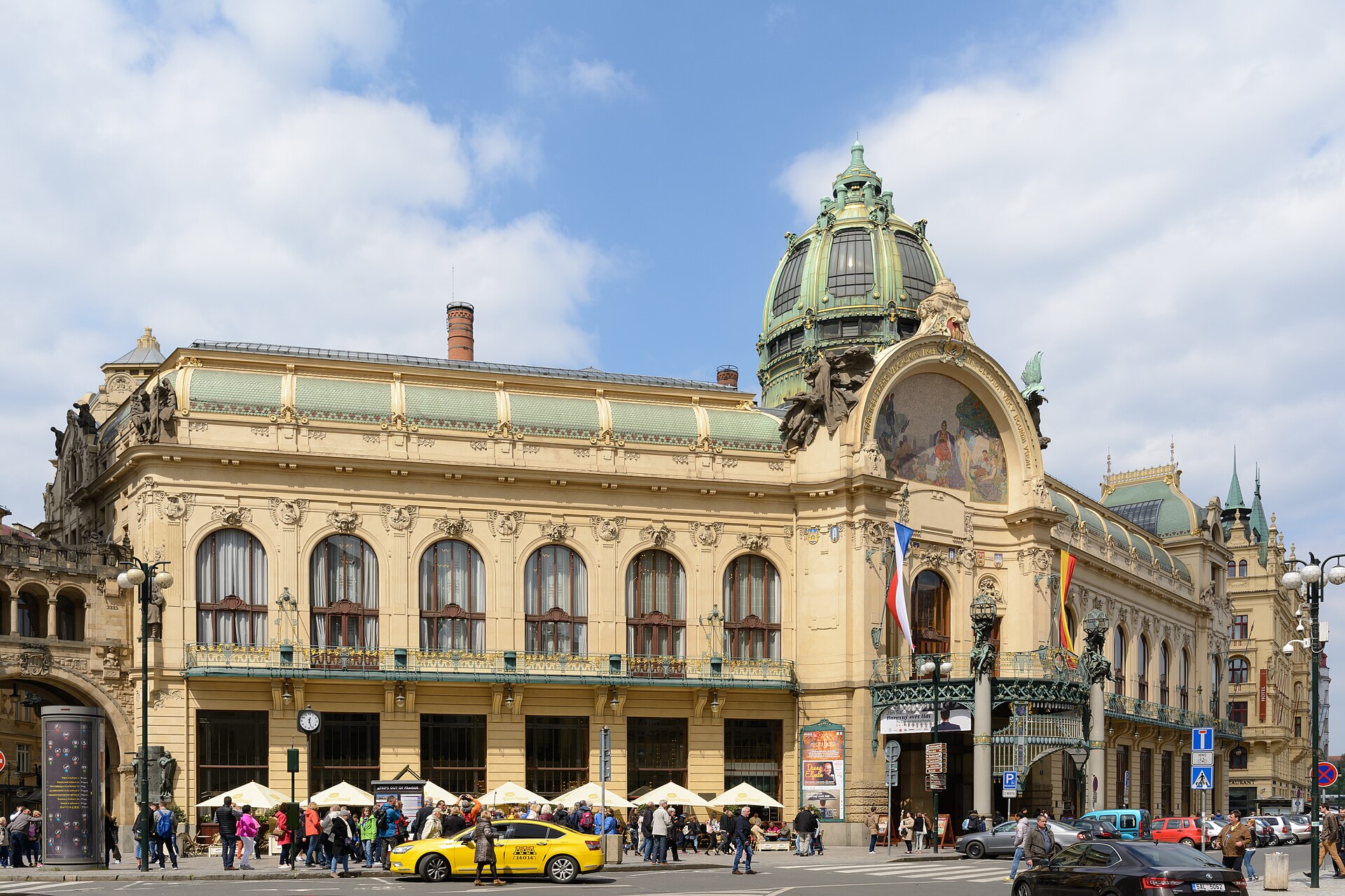 The facade of the Municipal House
