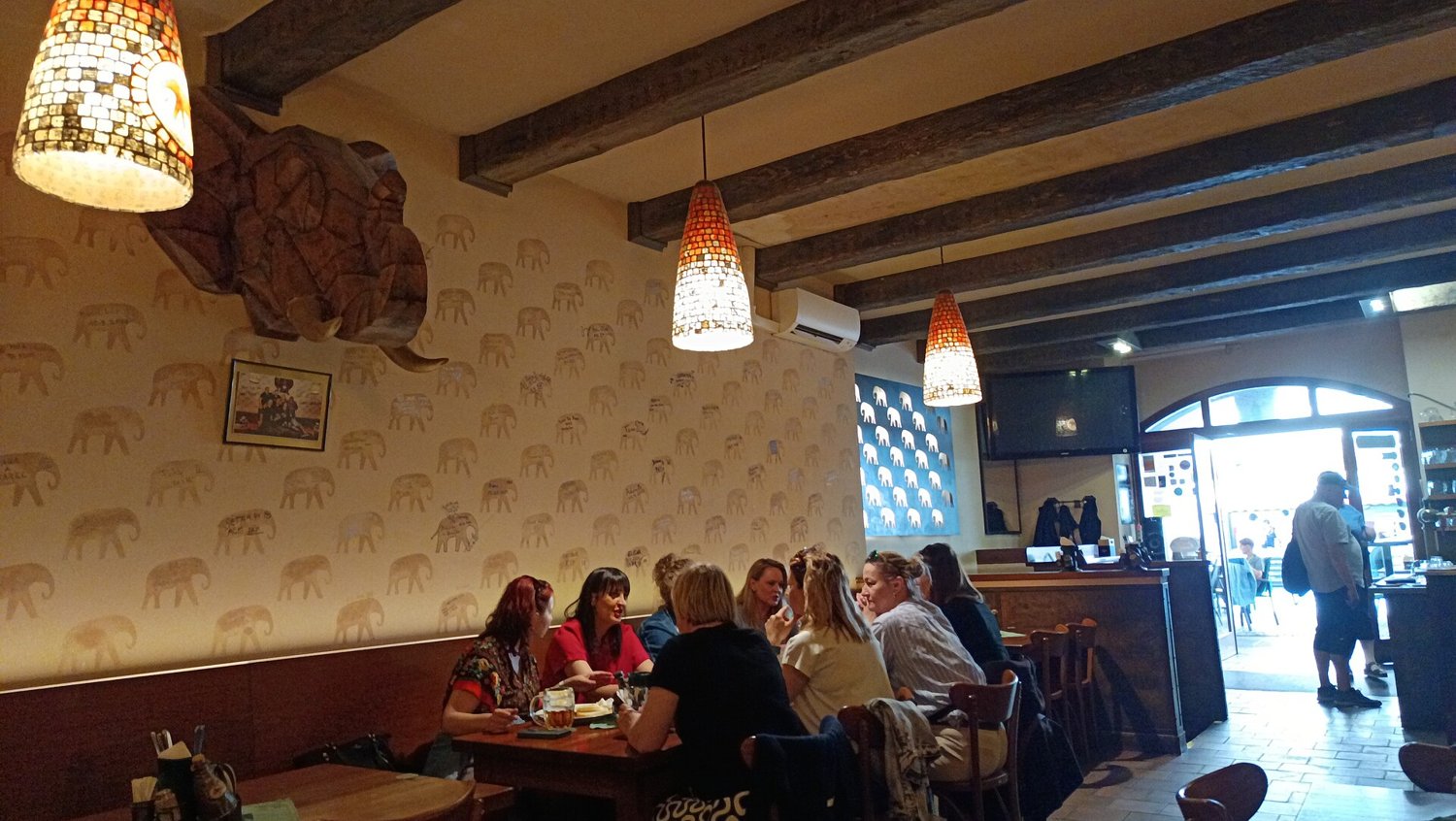 Inside a traditional Prague pub
