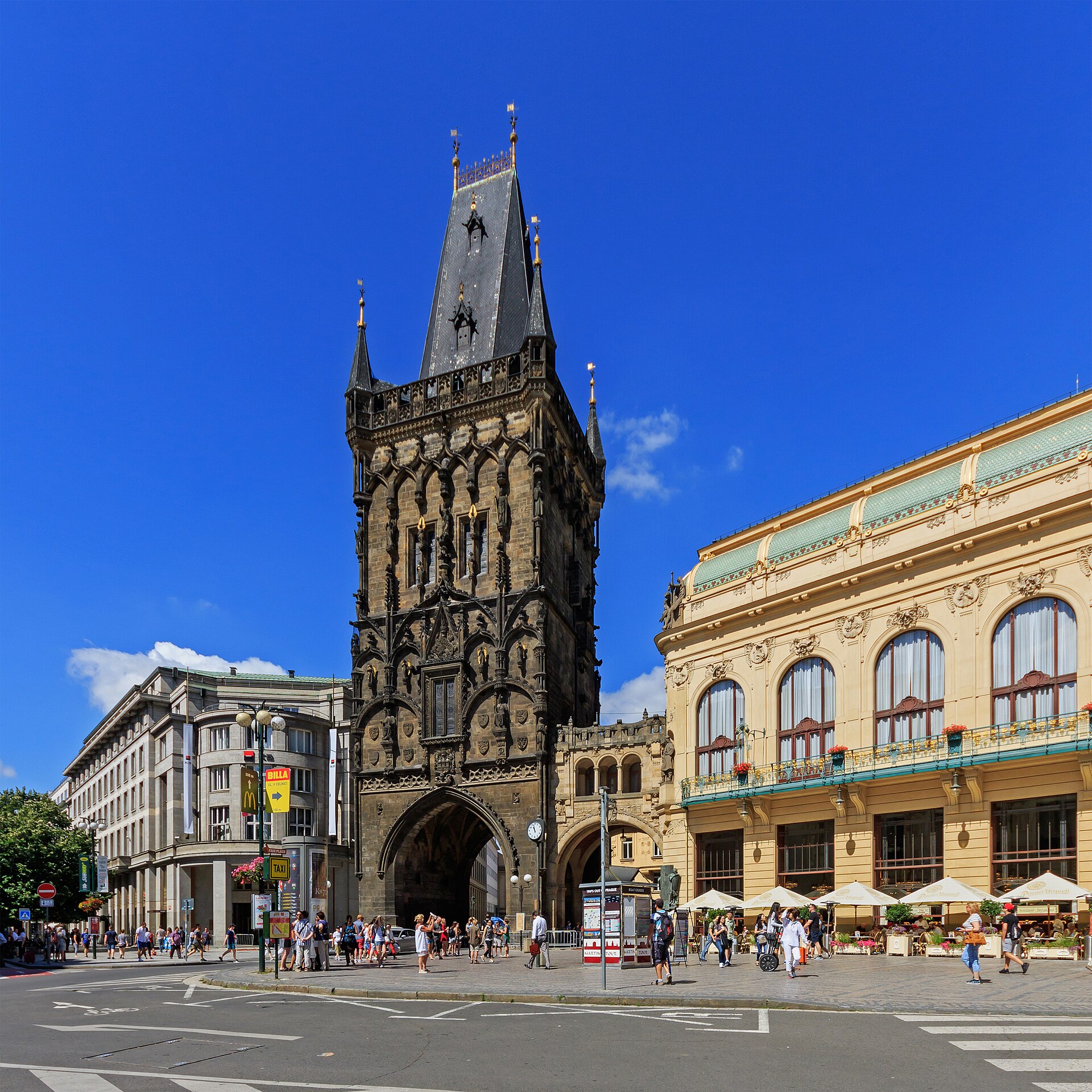 The Powder Tower beside the Municipal House