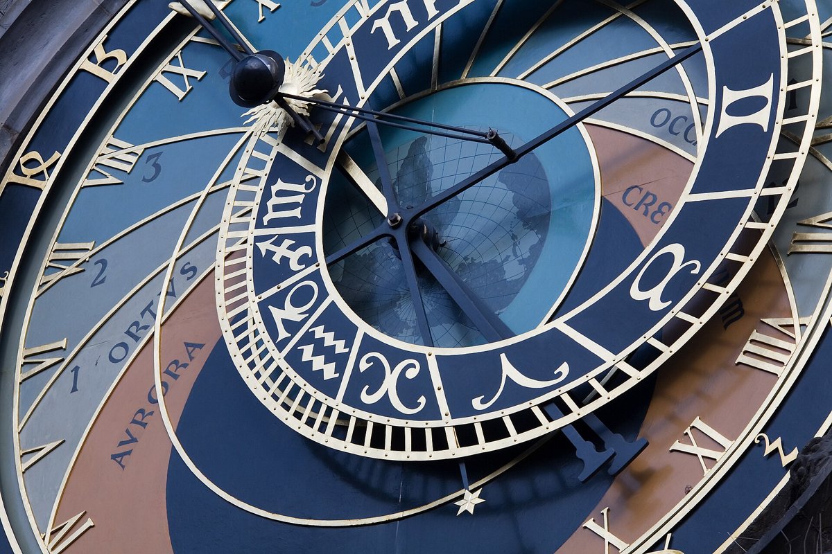 The face of the Prague astronomical clock