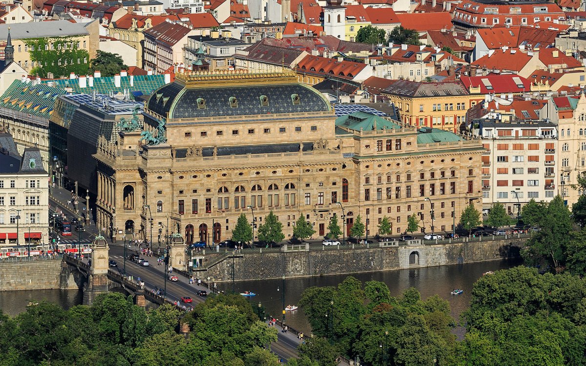 The National Theatre beside the Vltava