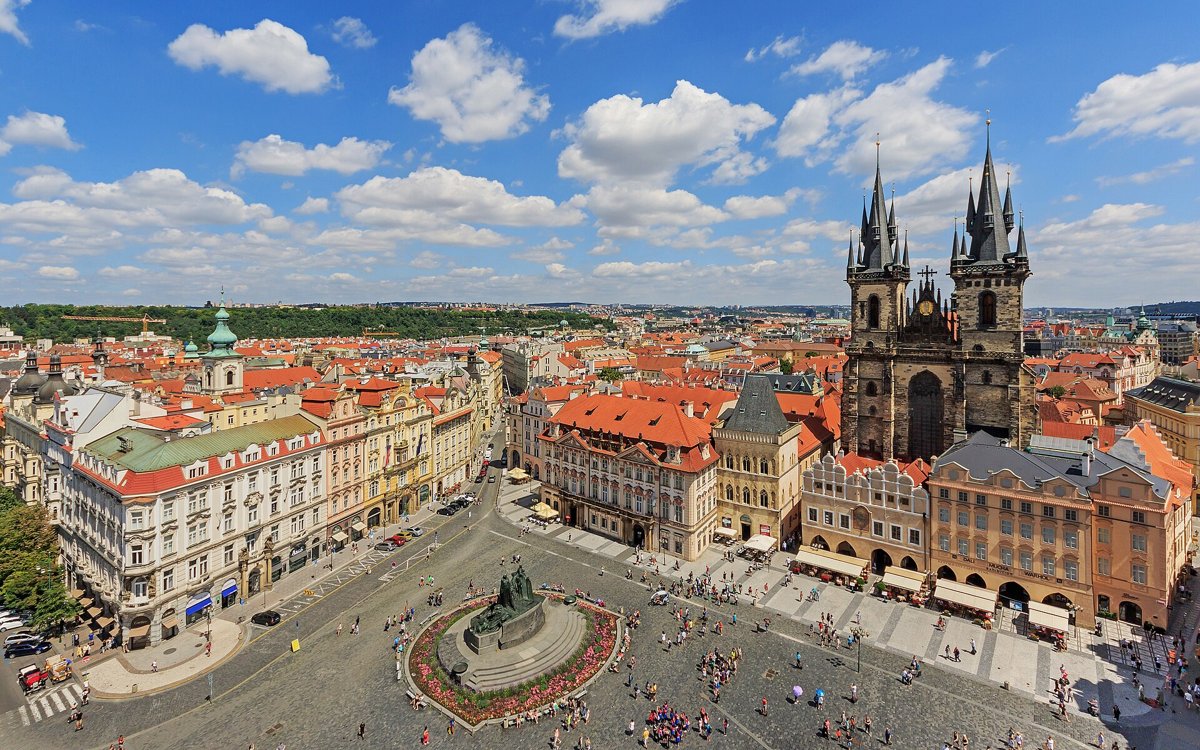The Church of Our Lady before Týn above the Old Town Square