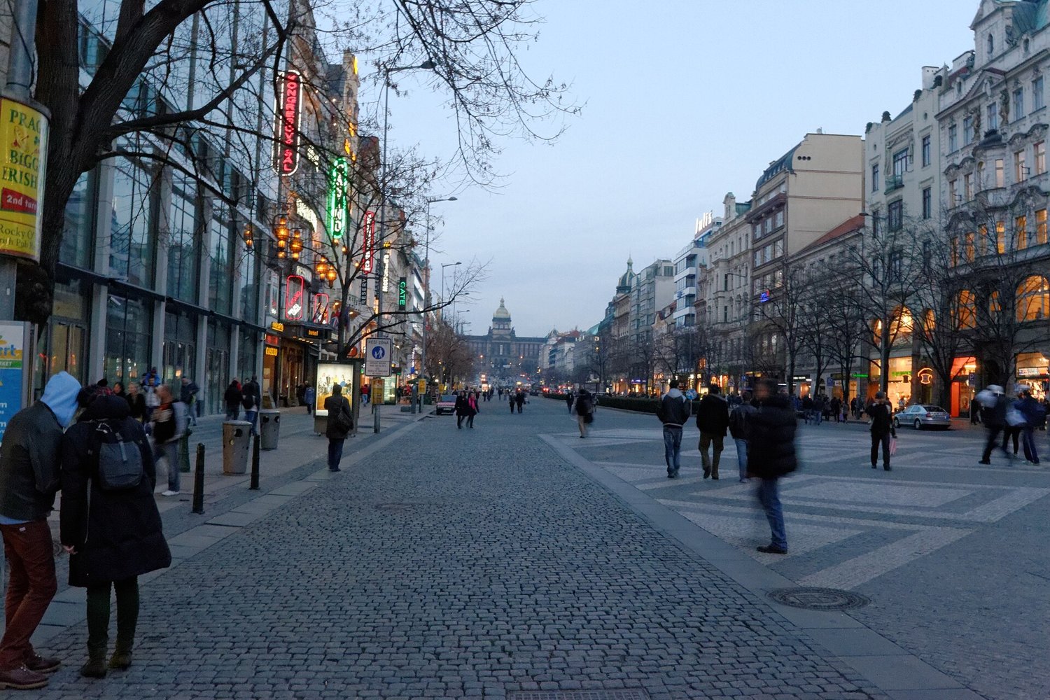 Wenceslas Square in Prague